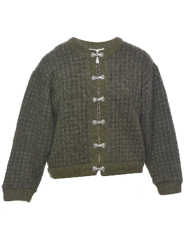 L.L. Bean Olive Green Cardigan - S Oversized Loose Flowy