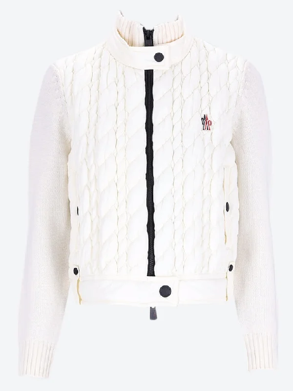 Apres ski cardigan Boat Neck Shawl Collar Notched Collar