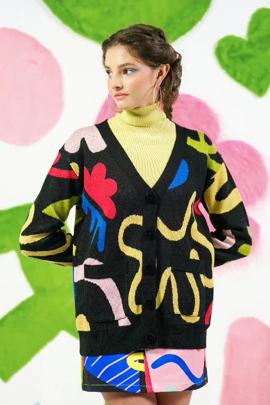 Playground Cardigan Toggled Drawstring Belted