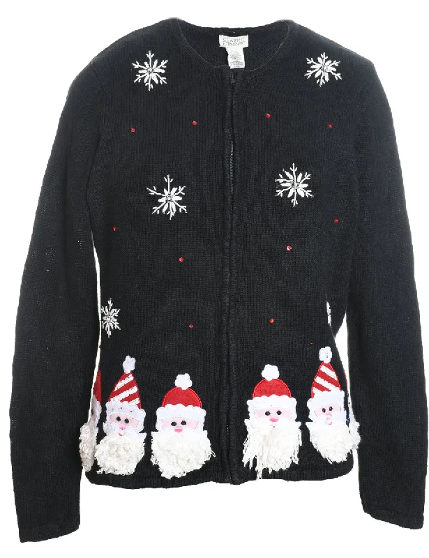 Santa Claus Christmas Cardigan - M Modern Contemporary chic