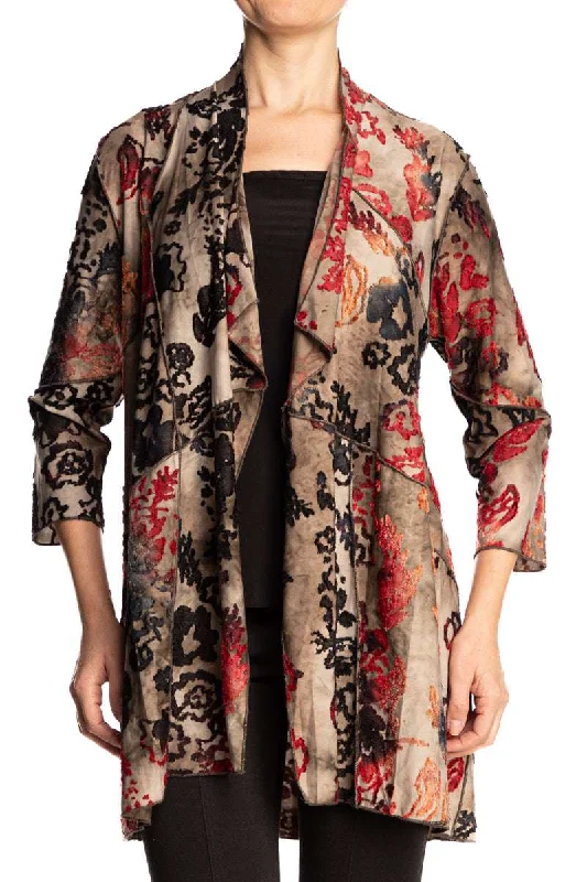 Women's Cardigan Tan Printed Stretch Fabric Longer Length Quality Stretch Fabric Super Cool Design Machine Wash Dry Clean Hand Wash Women's Cardigan Tan Printed Stretch Fabric Longer Length Quality Stretch Fabric Super Cool Design Machine Wash Dry Clean Hand Wash